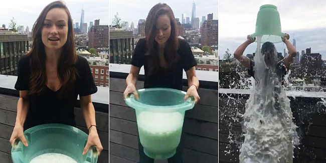 Olivia Wilde Lakukan Ice Bucket Challenge Pakai ASI