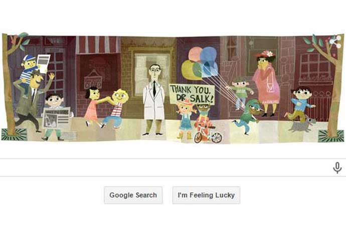 Google-Doodle-Rayakan-100-Tahun-Penemu-Vaksin-Polio-Jonas-Salk