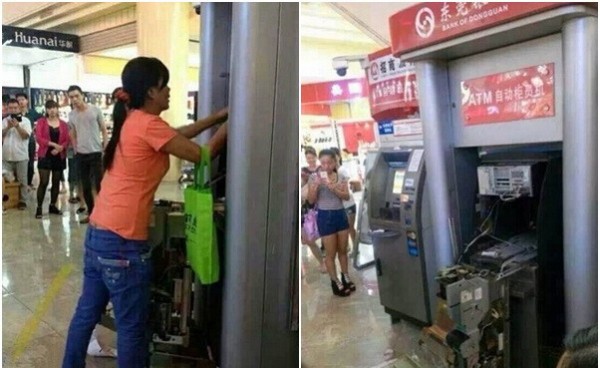 Kartu ATM Tertelan, Wanita Ini Obrak-Abrik Mesin ATM