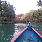 Naik Perahu Nelayan Menyusuri Sungai Maron (c) Boombastis