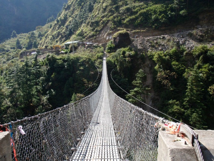 Hanging Bridge of Ghasa, Nepal