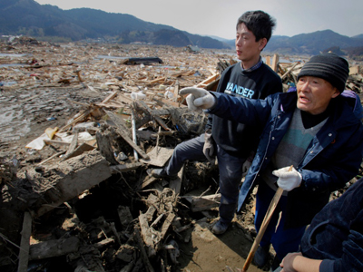 Yakuza Pahlawan bencana tsunami