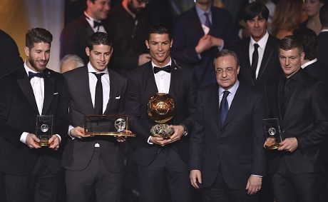 Real Madrid Dapatkan Banyak Penghargaan Di Ballon d'Or