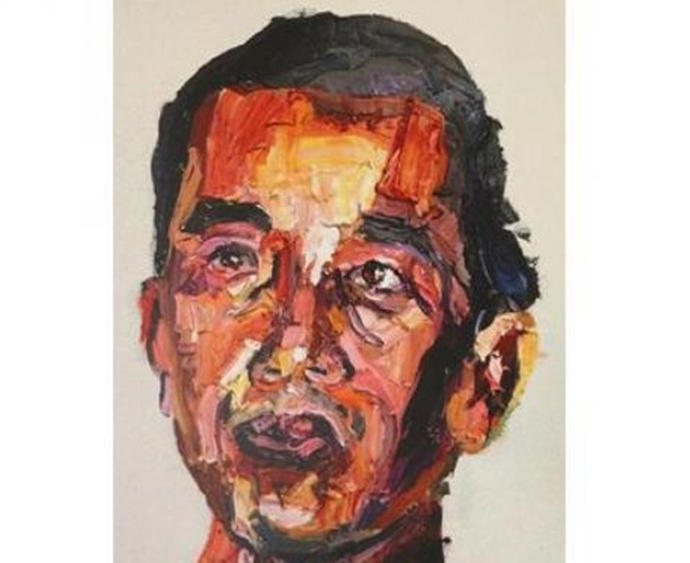 Lukisan wajah Presiden Jokowi karya Myuran