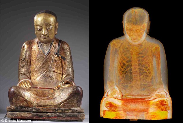 Misteri Biksu Yang Terpendam Dalam Patung Buddha Berusia 1.000 Tahun DAILYMAIL