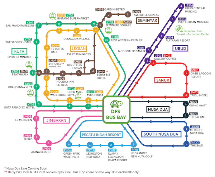Peta Jalur Kura-kura Bus (kura2.com)