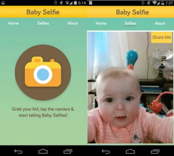 Aplikasi Selfie untuk Bayi (c) www.incrediblethings.com