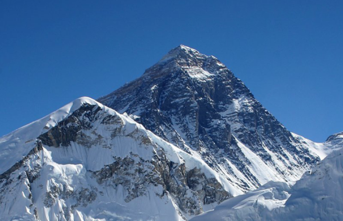 Gunung Everest Di Barisan Pegunungan Himalaya 