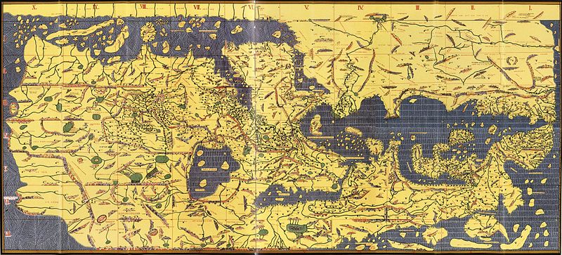 Peta Al Idrisi via Medievalist