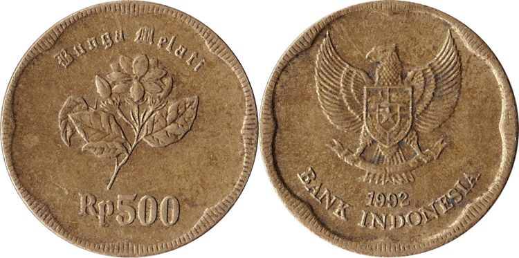 1992 (500 rupiah) [image source]