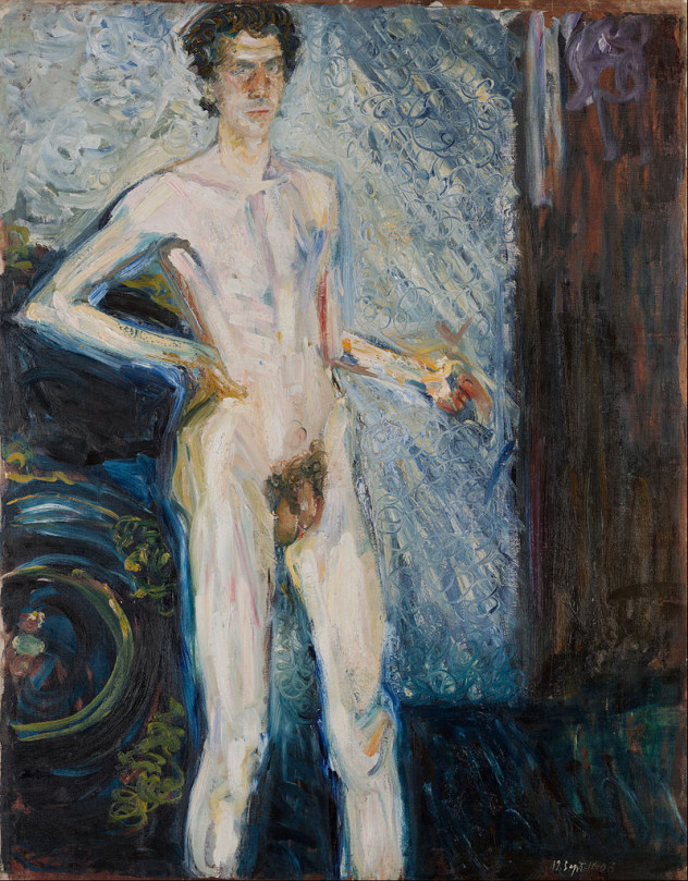 Richard Gerstl – Nude Sel-Portrait With Palette [image source]