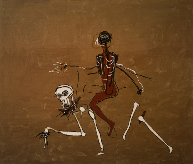 Jean-Micherl Basquiat – Riding With Death [image source]