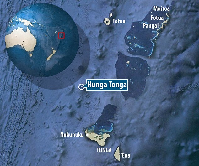 Letak Pulau Hunga Tonga