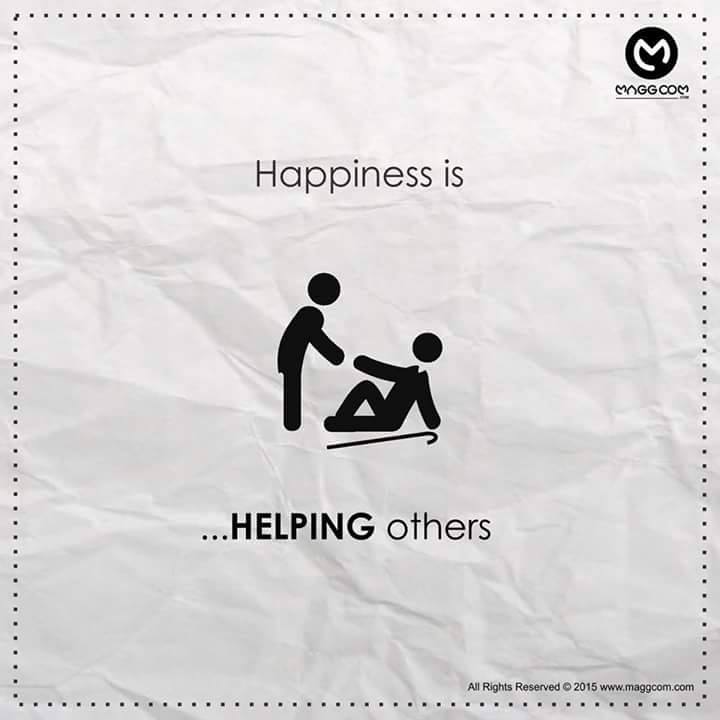 Bahagia itu membantu orang lain yang sedang kesusahan [image source]
