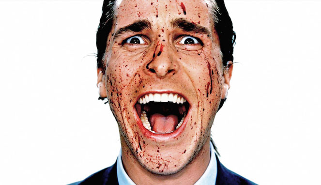 Christian Bale sebagai psikopat di film American Psycho [Image Source]