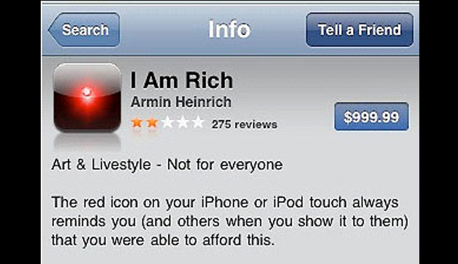 I Am Rich [Image Source]