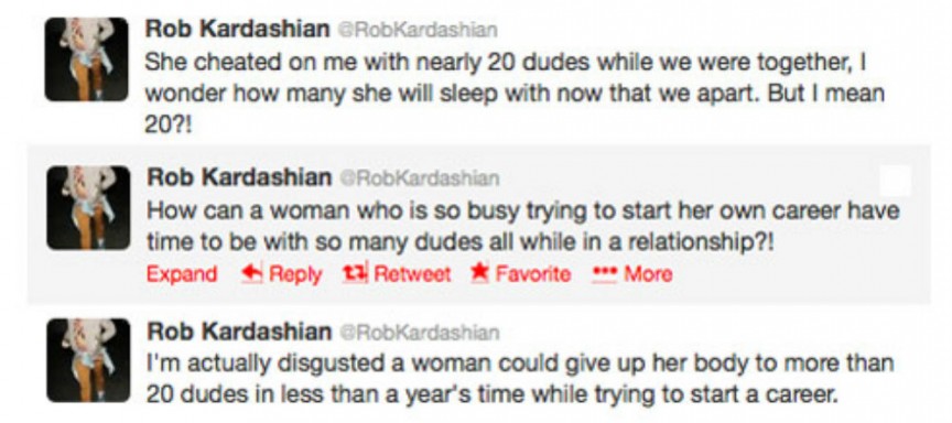 Omelan Rob Kardashian di Twitter [Image Source]