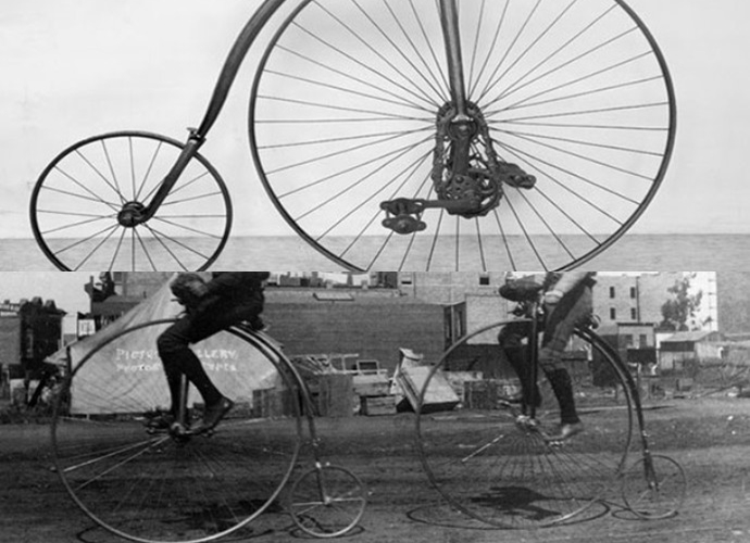 Sepeda Pernah Memiliki Ukuran Kedua Ban Yang Tidak Sama
