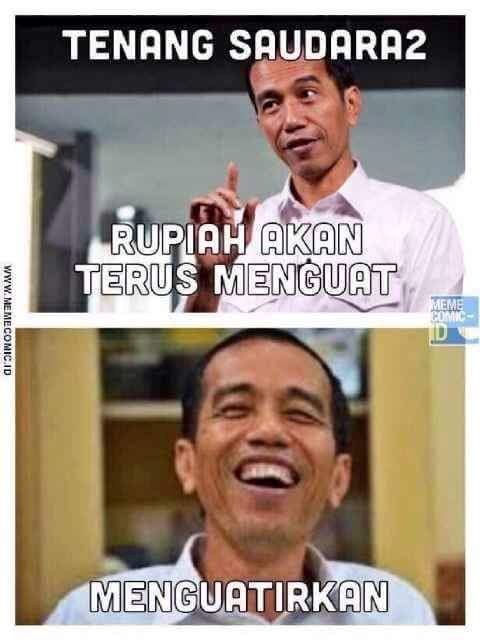 Meme Jokowi dan Rupiah [image source]