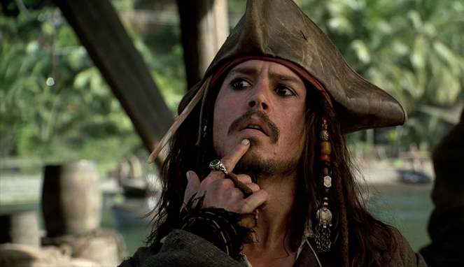 Johnny Depp sebagai Jack Sparrow [Image Source]