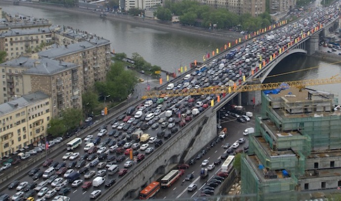 Kemacetan Di St. Petersburg