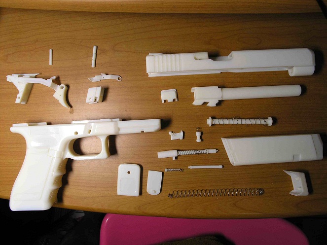 Senjata yang dibuat dari printer 3D [Image Source]
