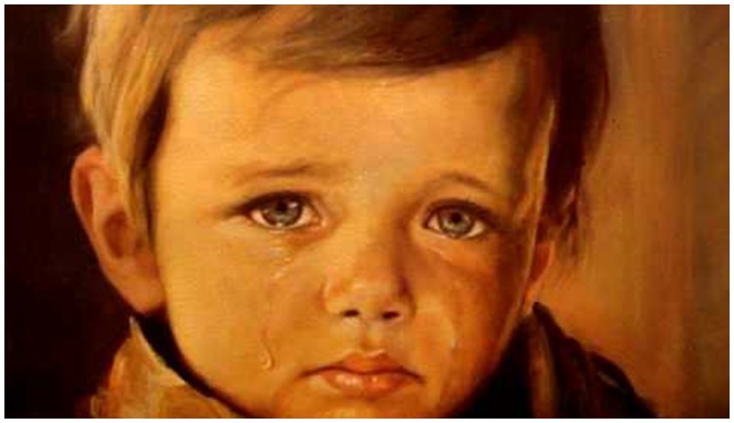 Lukisan The Crying Boy [Image Source]