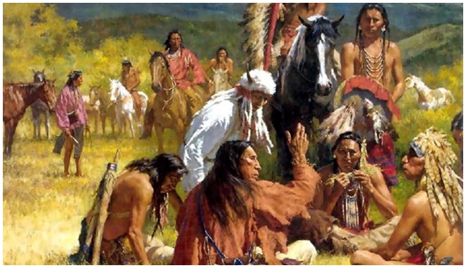 Lukisan yang menggambarkan suku Jackson Whites [Image Source]