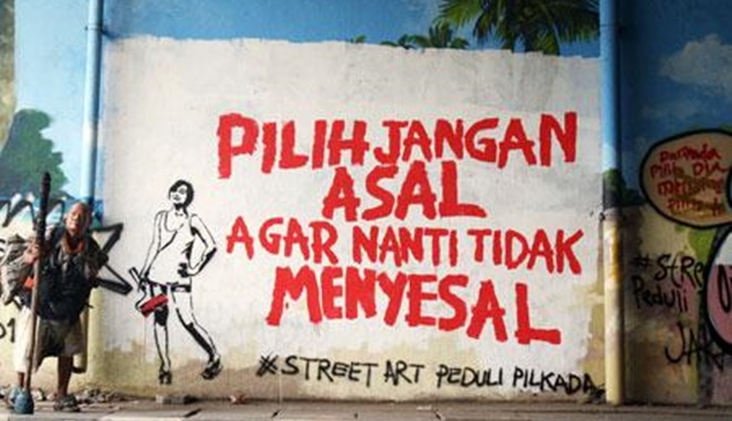 Grafiti tentang Pemilu [Image Source]