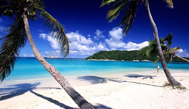 Pemandangan salah satu pulau di Saint Vincent and the Grenadines [Image Source]