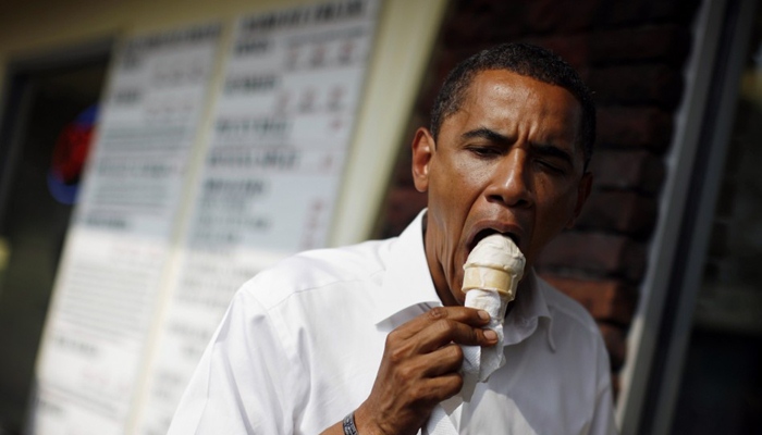 Obama Pernah Bekerja Paruh Waktu Sebagai Penjual Eskrim [image source]