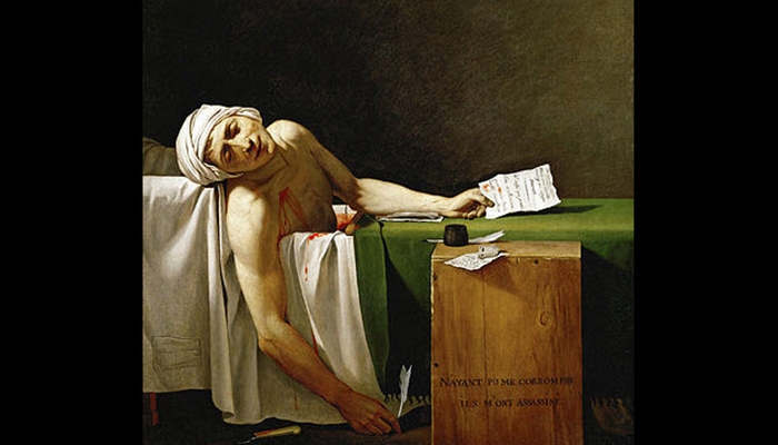 Pembunuhan Jean-Paul Marat di Kamar Mandi Mengubah Sejarah Prancis [image source]