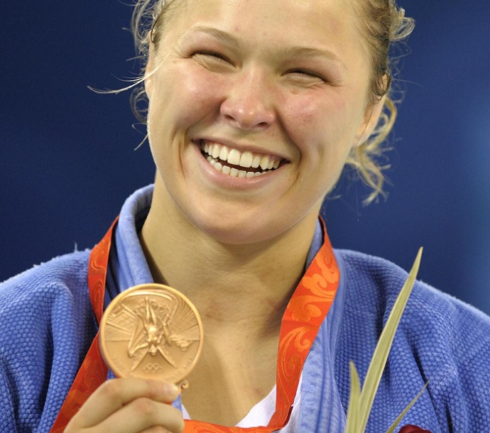 Ronda menjadi pemegang medali perunggu Olimpiade di cabang judo