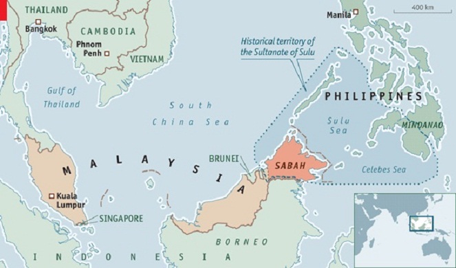 Wilayah Kesultanan Sulu Filipina di era dulu [Image Source]