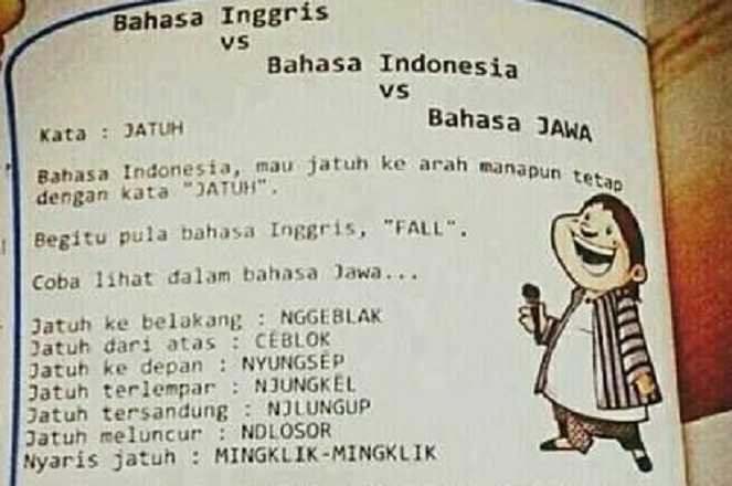 Bahasa Jawa kaya kosa kata [Image Source]