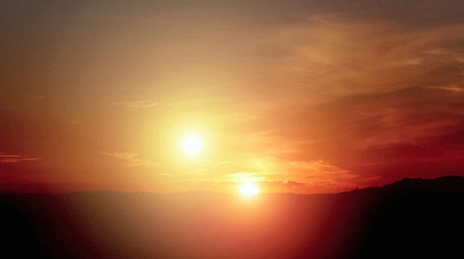 Beginilah pemandangan terbenamnya matahari di Kepler-16b [Image Source]