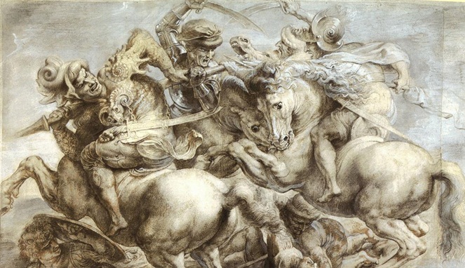 Lukisan Pertempuran Anghiari [Image Source]