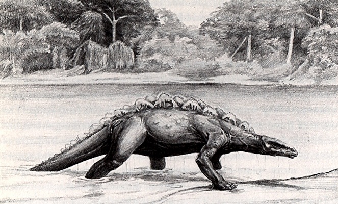 Hewan ini sering diidentikkan dengan Stegosaurus [Image Source]