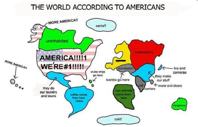 Orang-orang Amerika menganggap diri dan negaranya lah yang paling hebat di dunia [Image Source]