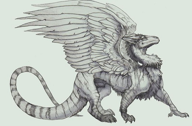 Naga ini konon adalah inspirasi orang-orang Eropa menciptakan Griffin [Image Source]