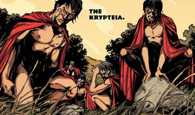 Membunuh para budak jadi latihan para prajurit Sparta selanjutnya [Image Source]