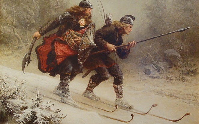 Viking kerap melakukan ski untuk berburu [Image Source]