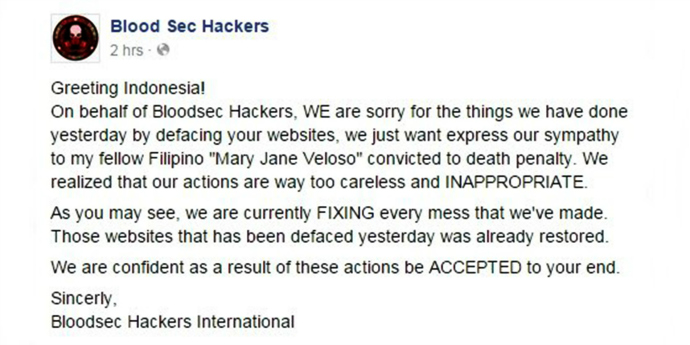 Hacker Indonesia vs Filipina [image source]
