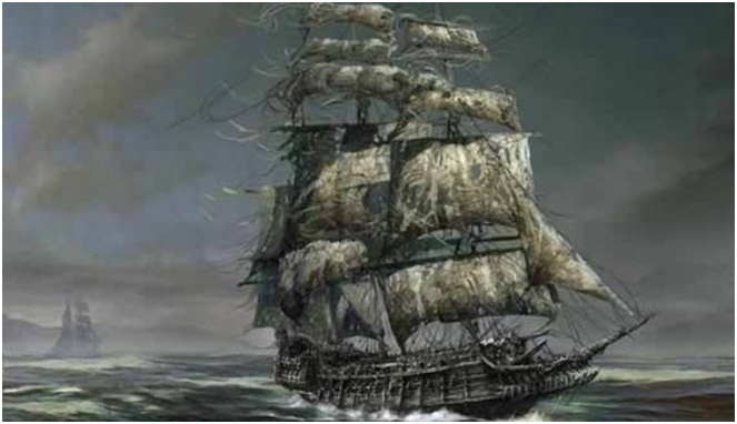 Ilustrasi kapal Lady Lovibond [Image Source]