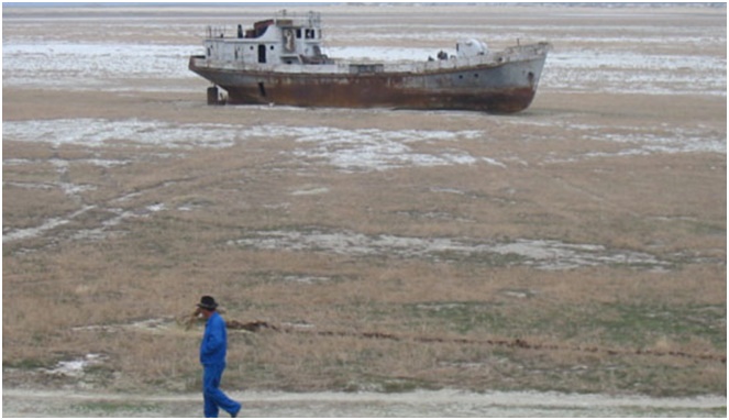Laut Aral yang telah mengering [Image Source]
