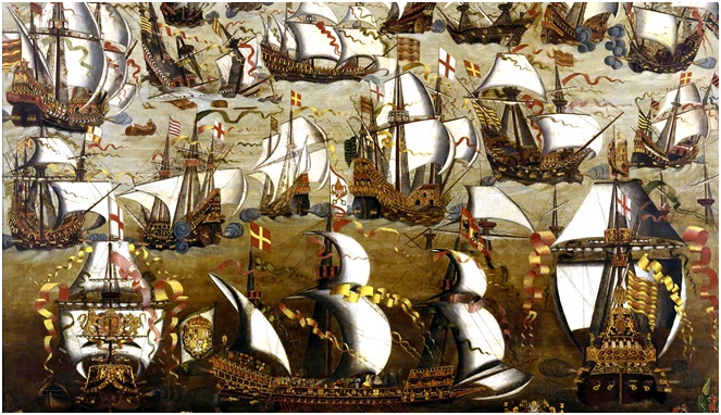 Lukisan Armada laut Spanyol [Image Source]