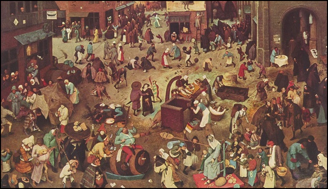 Lukisan kemeriahan festival di abad pertengahan [Image Source]