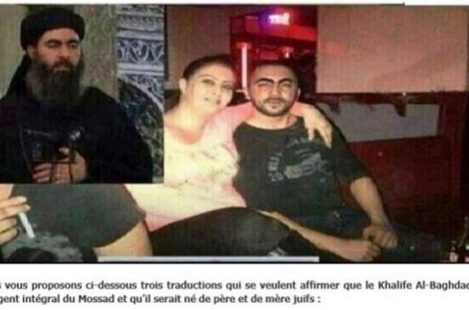 Foto ini jadi salah satu bukti atas anggapan Al-Baghdadi adalah agen Mossad [Image Source]