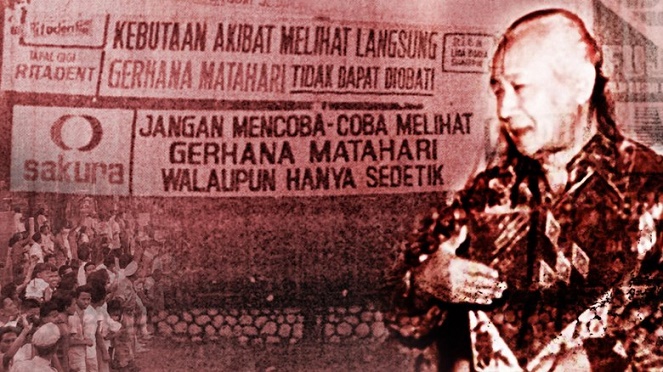 Soeharto menginstruksikan rakyat untuk tidak melihat gerhana matahari secara langsung [Image Source]