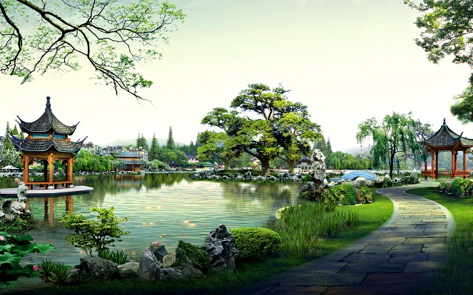 China tahu persis bagaimana cara membuat taman yang keren. Amerika? [Image Source]